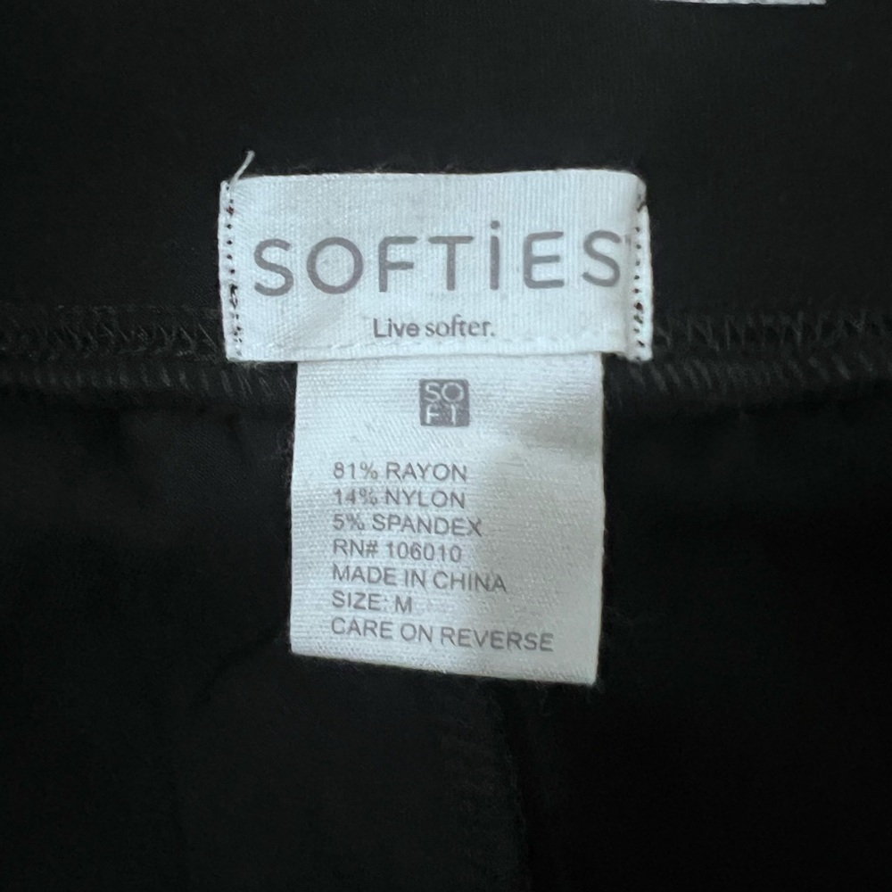 Softies Black Track Pants